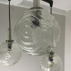 Midcentury Vintage Cascade Lamp 3 Glazen Bollen / Chroom thumbnail 3