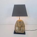 Hollywood Regency Tafel Lamp Farao Deknudt Jansen Stijl. thumbnail 2