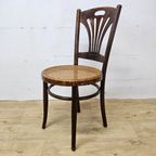 Antieke Art Nouveau Weense Jakob En Josef Kohn Stoel (thonet Stijl) Antique Webbing Chair thumbnail 16