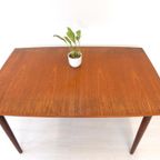 Vintage Eettafel Tafel Jaren60 Teakhout Uitschuiftafel Ovaal thumbnail 5
