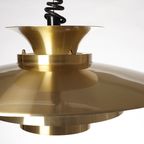 Brass Pendant Light, Denmark 1980s thumbnail 6