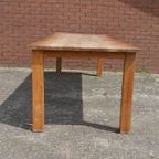 Robuuste Lange Eettafel Teakhout Geleefd Uiterlijk thumbnail 4