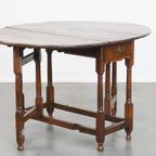 Charmante Antieke Engelse Eikenhouten Gateleg Tafel Klaptafel Uit 18E Eeuw thumbnail 3