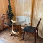 Gabriella Crespi Stijl Ronde Eetkamertafel Met Glazen Top thumbnail 3