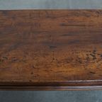 Prachtige Grote Antieke Salontafel Met Originele Details En Een Mooi Patina thumbnail 5