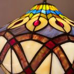 2 Beschikbaar Art Nouveau Tiffany Stijl Tafellampen Pauwen Motief thumbnail 10
