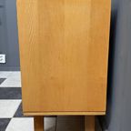 Blonde Wood Cabinet By Frantisek Mezulanik 1960s thumbnail 12