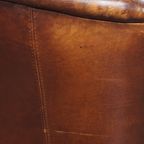 Karaktervolle Schapenleren Oorfauteuil Met Een Donkere Warme Kleurstelling En Een Prachtig Patina thumbnail 19