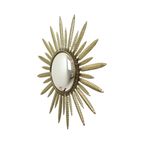 Mid Century Verkoperd Metalen Zonnespiegel Deknudt Convex 55Cm thumbnail 8