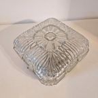 60's Glazen Vintage Plaffoniere Plafond Lamp Hanglamp thumbnail 9