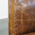 Karakteristieke En Zeer Comfortabele Rundleren Fauteuil/lounge Chair Met Een Uniek Design thumbnail 8