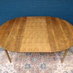 Vintage Eiken Ronde Tafel, Deens Design Van Henning Kjaernulf, thumbnail 11