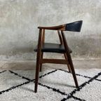 Armchair Model 213 In Teak And Imitation Leather/Skai Designed By Th Harlev For Farstrup Møbler thumbnail 9