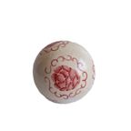 Een Ronde Bal Gips Ø 10 Cm Met Bloemmotief thumbnail 6