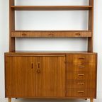 Scandinavisch Vintage Teak Fineren Dressoir/ Boekenkast Midsund thumbnail 15