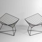 Postmodernistische Vintage Set Van "Oti" Lounge Chairs Voor Ikea Door Niels Gammelgaard thumbnail 4