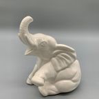 Bloempot Vintage Olifant Wit Porselein thumbnail 2