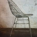 Originele Vintage Draadstoel Cees Braakman, Pastoe 1957 thumbnail 10