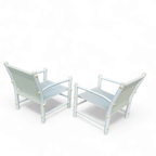 2 X Plastic / Pvc Pipe / Mesh / Indoor / Outdoor Chairs / 1970s thumbnail 5