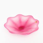 Roze Golvende Vintage Schaal - Art Glass thumbnail 2