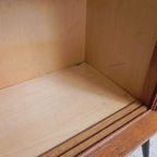 Secretaire Met Schuifdeuren Op Ranke Poten, Jaren 50 thumbnail 15