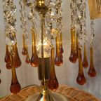 Teardrop Tafellampen Gefumeerd Rook Murano Hollywood thumbnail 4