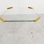 Lucite And Brass Coffee Or Side Tables, 1970s thumbnail 7