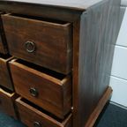 Rustieke Vintage Houten Ladekast Wandkast thumbnail 12