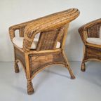 Bohemian Koloniale Rotan Rieten Stoelen Boho thumbnail 8