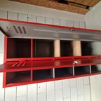 Brandweer Rode Lockerkast Vintage Kledingkast Wandkast thumbnail 9