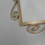 Vintage Geslepen Spiegel In Aluminium Frame thumbnail 11