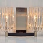 Vintage Wandlamp Chroom Glas Design Lamp ‘60 Mid Century thumbnail 3