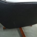 Zwarte Skai Kunstleder Draaifauteuil Uit Zweden thumbnail 18