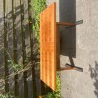 Vintage Notenhouten Fineer Salontafel thumbnail 5