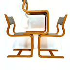 Mid-century Danish Magnus Olesen Chairs, 1970s, Set Of 3 thumbnail 7