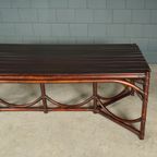 Vintage Manou/Bamboe Eettafel Xl thumbnail 9
