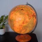 Vintage Wereldbol Globe Lamp Tafellamp Voor 1981 Mid Century thumbnail 10