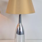 Set 2 Vintage Ikea Tafellamp Design Fleslamp Zilver Lamp '70 thumbnail 4