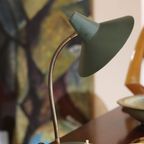 Mid-Century Donkergroene Bureaulamp thumbnail 7