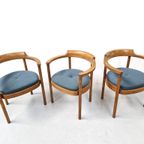 3X Henning Jensen & Torben Valeur Munch Møbler M40 Stoelen thumbnail 2