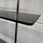 Vintage Staande Rek / Vitrine / Etagere In Chroom thumbnail 8