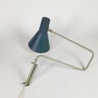 Anvia - Ontwerp J.J.M. Hoogervorst - Model 7101 - 'Swingarm' - Blauw - Wit - Wandlamp - 1950'S thumbnail 3