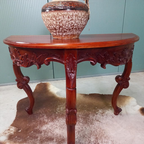 Sidetable, Antieke Halfronde Barok Sidetable thumbnail 3