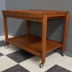 Danish Teak Serving Trolley / Sidetable 1960S thumbnail 13