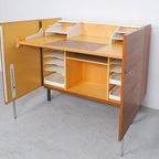 Vintage Secretaire Kast Teak, Jaren 60 thumbnail 9