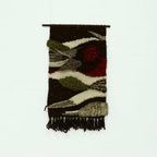 Vintage Hand Knotted Wool Tapestry Wall Decoration 1960s thumbnail 2