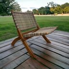 Set Van 2 /Retro Rotan Lounge Stoel / Fauteuil / Éénzit / thumbnail 9