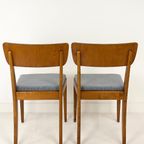 Set Van Twee Vintage Houten Eetkamerstoelen Roros thumbnail 8
