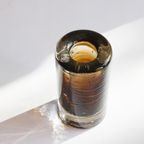 Cola Colored Vintage Glass Vase By Schott Zwiesel, Germany 1970S thumbnail 8