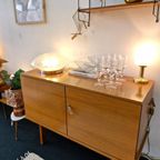 Vintage Kast / Dressoir Blond Strakke Poot 70s thumbnail 4